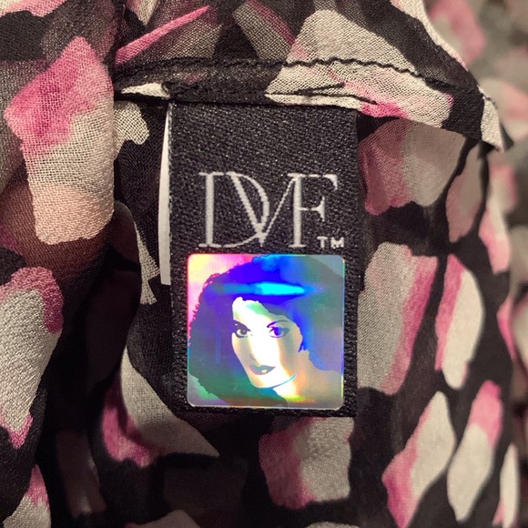 Diane Von Furstenberg Blouse with Camisole Tank Shell - Small - Picture 8 of 8